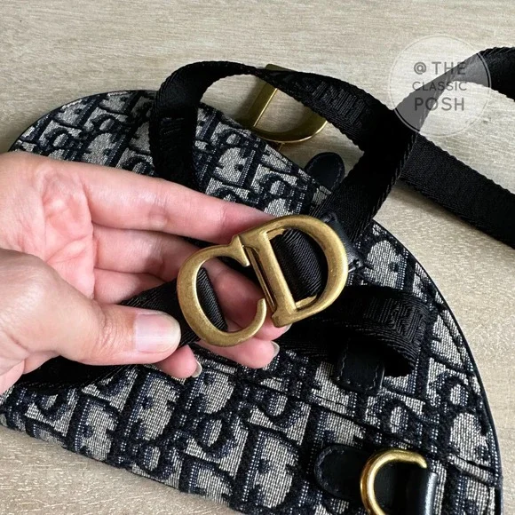 ❌SOLD❌Christian Dior Saddle Crossbody Beige Oblique Jacquard Belt Bag Pouch - Picture 8 of 10
